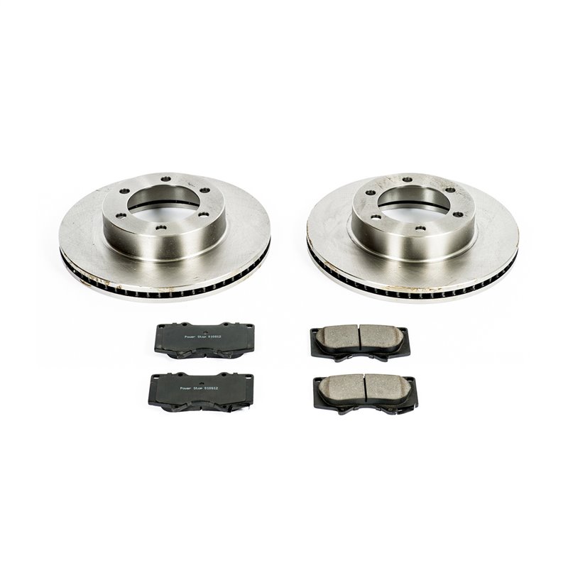 PowerStop | Disc Brake Pad & Rotor Kit - Front - Sequoia / Tundra Base 2000-2007 PowerStop Brake Kits