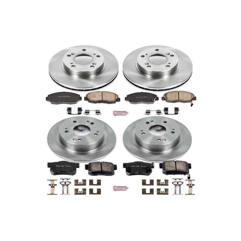PowerStop | Disc Brake Pad & Rotor Kit - Civic EX / EX-L 1.8L 2006-2011 PowerStop Ensemble de freins