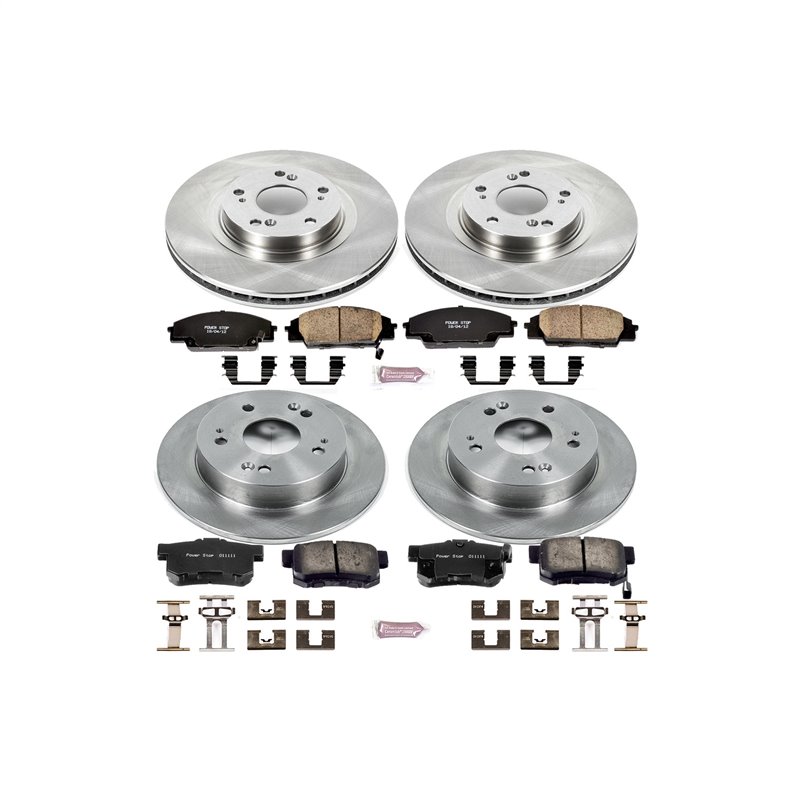PowerStop | Disc Brake Pad & Rotor Kit - Civic MUGEN Si / Si 2.0L 2006-2011 PowerStop Ensemble de freins