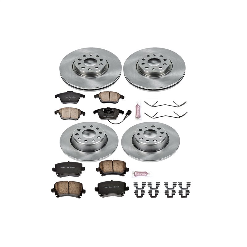PowerStop | Disc Brake Pad & Rotor Kit - Tiguan 2.0T 2009-2010 PowerStop Ensemble de freins