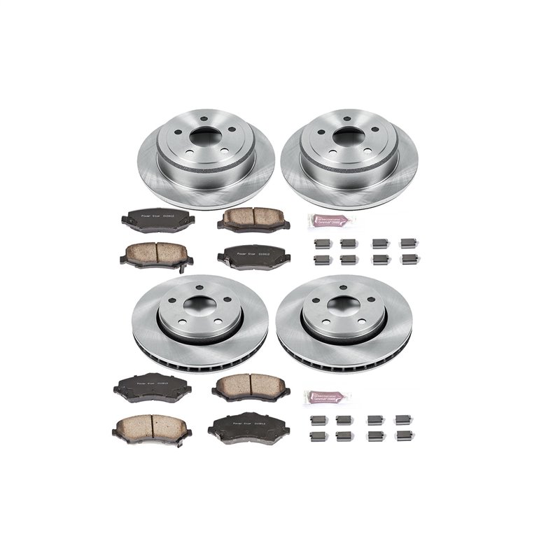 PowerStop | Disc Brake Pad & Rotor Kit - Wrangler (JK) 3.8L / 3.6L 2007-2018 PowerStop Ensemble de freins