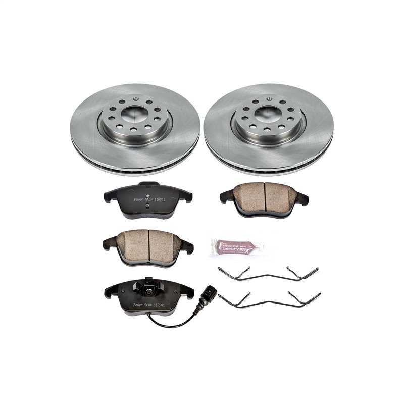 PowerStop | Disc Brake Pad & Rotor Kit - Front - Audi / Volkswagen 2009-2020 PowerStop Brake Kits