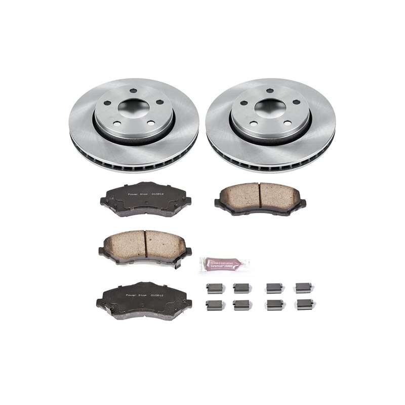 PowerStop | Disc Brake Pad & Rotor Kit - Wrangler (JK) 3.8L / 3.6L 2007-2018 PowerStop Ensemble de freins