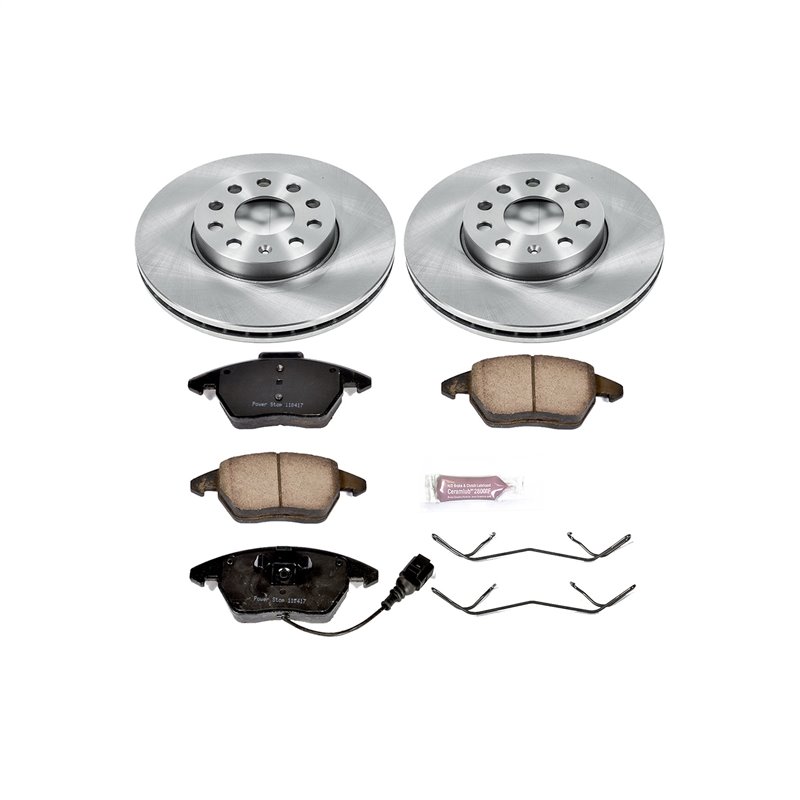 PowerStop | Disc Brake Pad & Rotor Kit - Front - Audi / Volkswagen 2005-2019 PowerStop Brake Kits