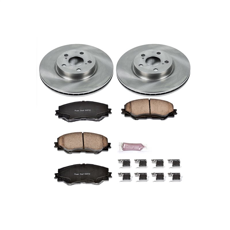 PowerStop | Disc Brake Pad & Rotor Kit - Corolla / Matrix Base 1.8L / 2.4L 2009-2019 PowerStop Ensemble de freins