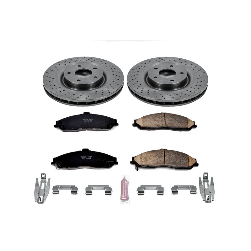PowerStop | Disc Brake Pad & Rotor Kit - Front - XLR / Corvette 2005-2013 PowerStop Brake Kits