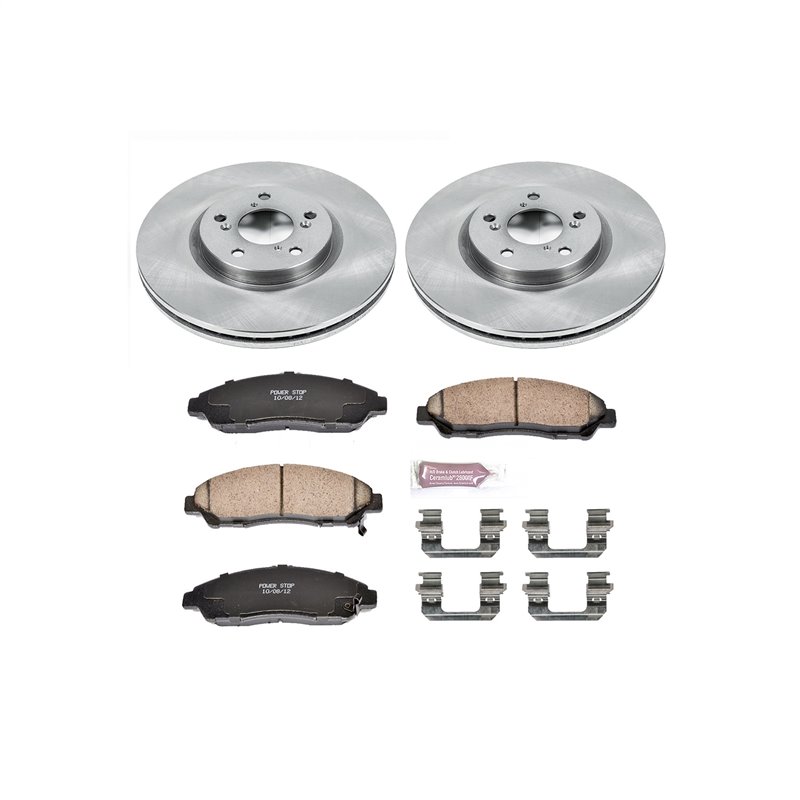 PowerStop | Disc Brake Pad & Rotor Kit - Front - MDX / RLX / ZDX / Pilot 3.7L / 3.5L 2007-2020 PowerStop Brake Kits