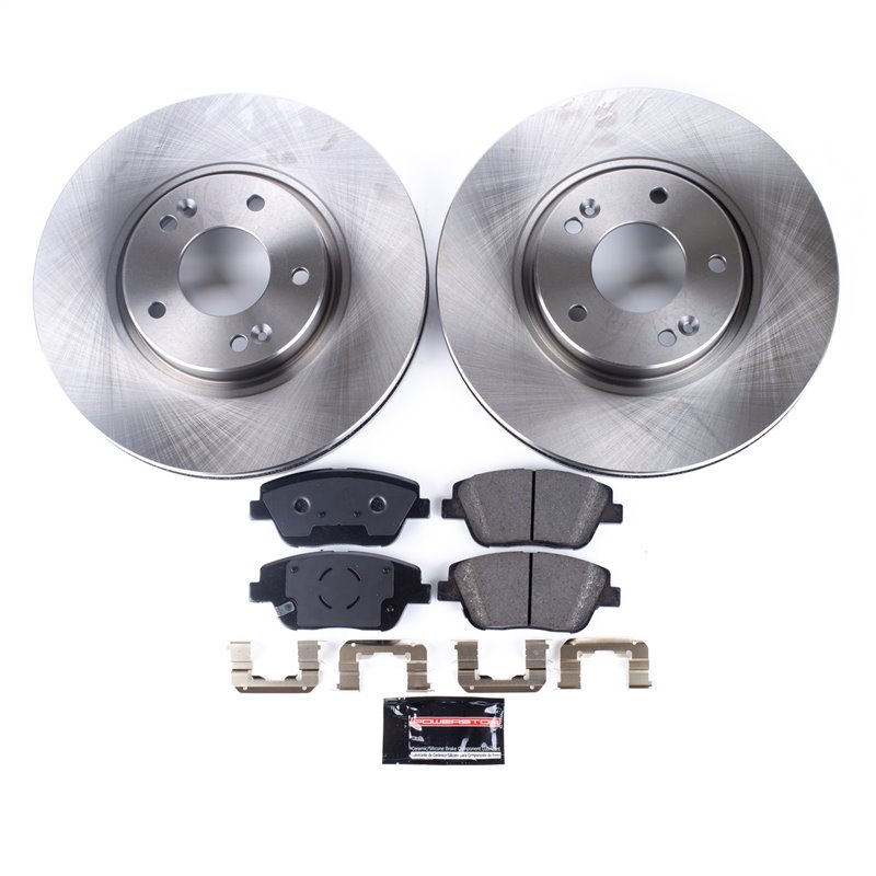 PowerStop | Disc Brake Pad & Rotor Kit - Front - Sonata / Optima 2010-2017 PowerStop Brake Kits