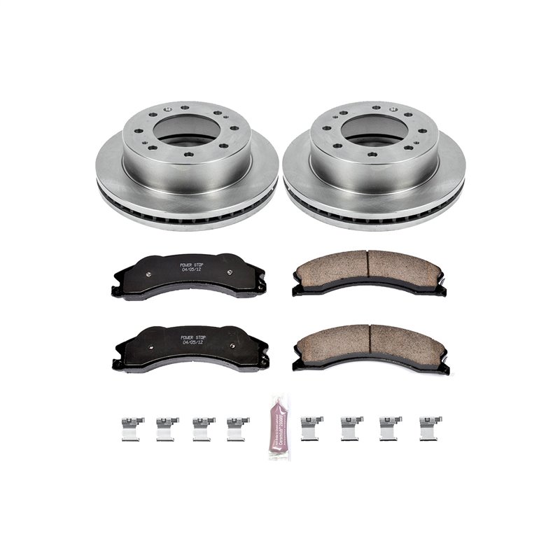 PowerStop | Disc Brake Pad & Rotor Kit - Silverado / Sierra 2500 / 3500 6.0L / 6.6L 2011-2011 PowerStop Ensemble de freins