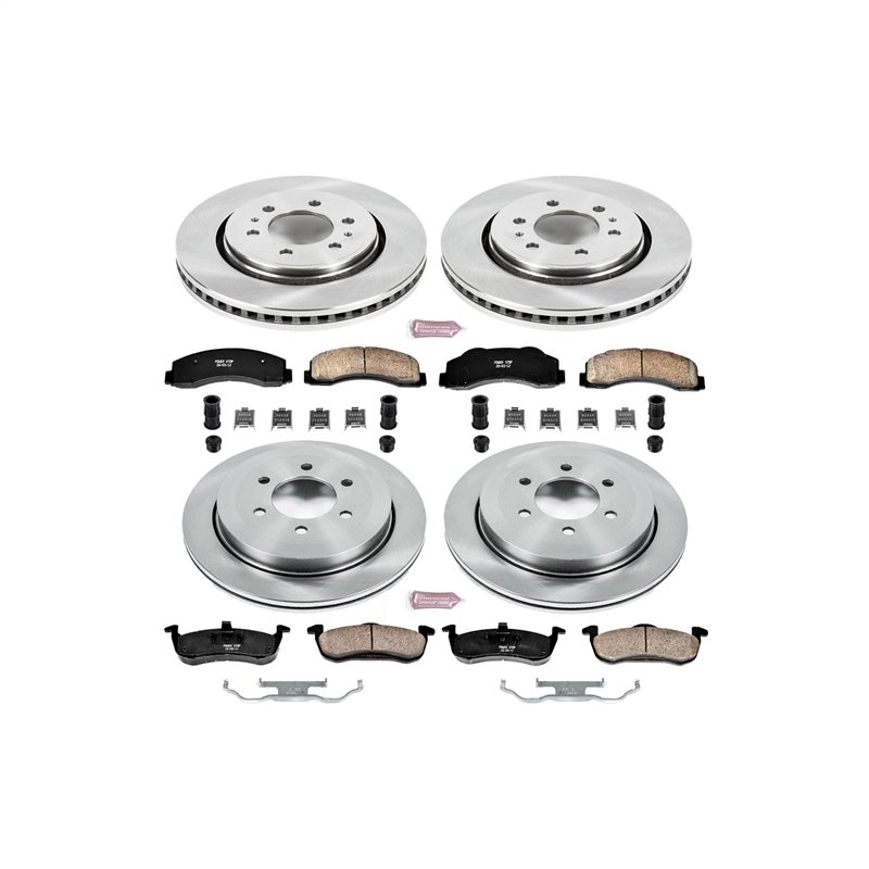 PowerStop | Disc Brake Pad & Rotor Kit - Front & Rear - Expedition / Navigator 3.5T / 5.4L 2010-2017 PowerStop Brake Kits