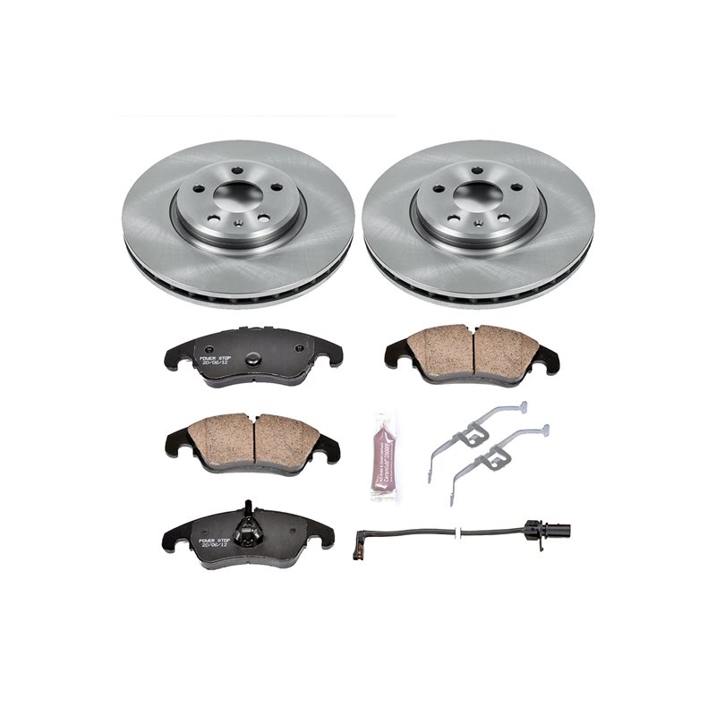 PowerStop | Disc Brake Pad & Rotor Kit - Front - Audi 2008-2011 PowerStop Brake Kits