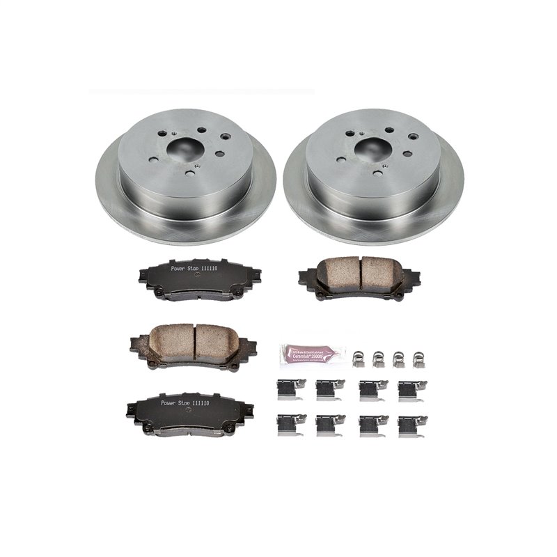 PowerStop | Disc Brake Pad & Rotor Kit - Rear - RX350 / RX450h / Highlander / Sienna 3.5L / 2.7L 2010-2020 PowerStop Brake Kits