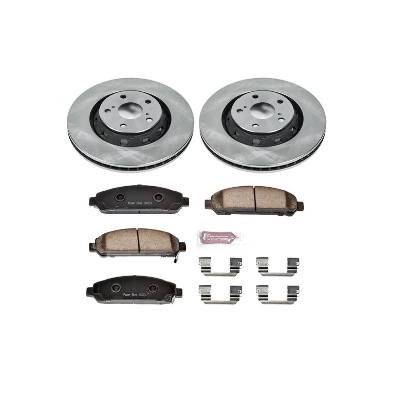PowerStop | Disc Brake Pad & Rotor Kit - Front - Venza 2.7L / 3.5L 2009-2016 PowerStop Brake Kits