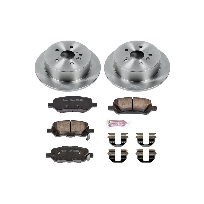 PowerStop | Disc Brake Pad & Rotor Kit - Rear - Venza 2.7L / 3.5L 2009-2016 PowerStop Brake Kits