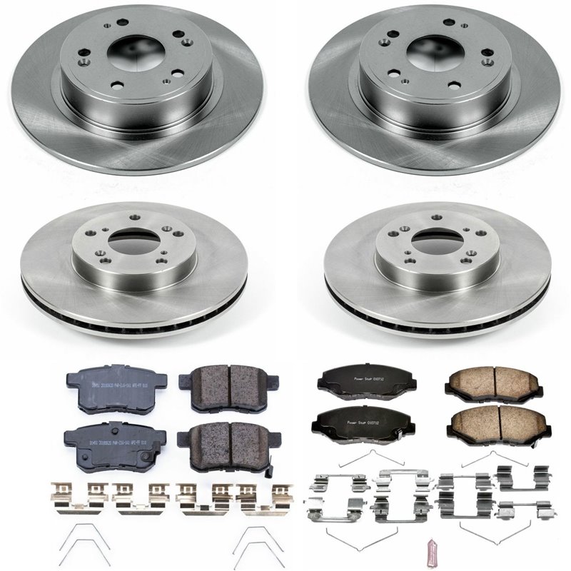 PowerStop | Disc Brake Pad & Rotor Kit - Accord 2.4L 2011-2012 PowerStop Ensemble de freins