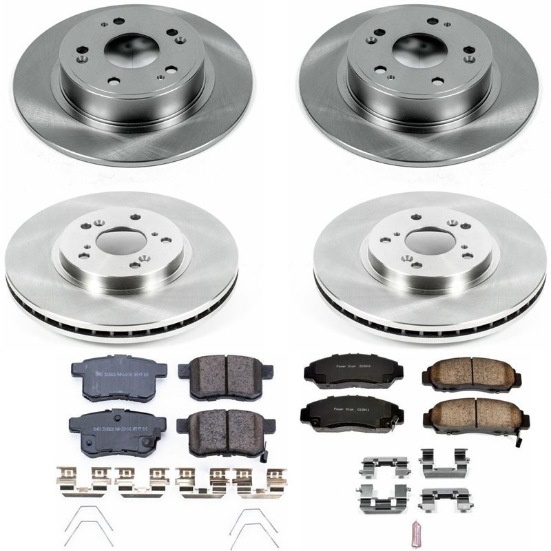 PowerStop | Disc Brake Pad & Rotor Kit - Accord EX / EX-L 2.4L / 3.5L 2011-2011 PowerStop Ensemble de freins