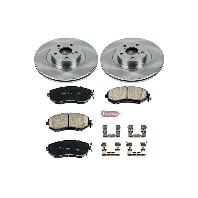 PowerStop | Disc Brake Pad & Rotor Kit - Front - Scion / Subaru / Toyota 2.0L / 2.5L 2010-2020 PowerStop Brake Kits