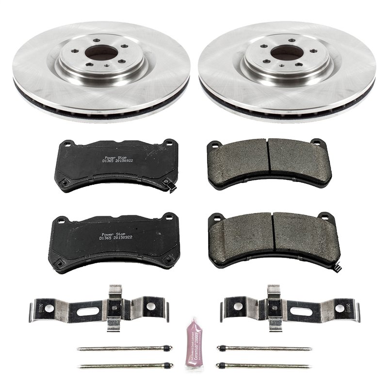 PowerStop | Disc Brake Pad & Rotor Kit - Front - Mustang Shelby GT500 5.8L 2013-2014 PowerStop Brake Kits