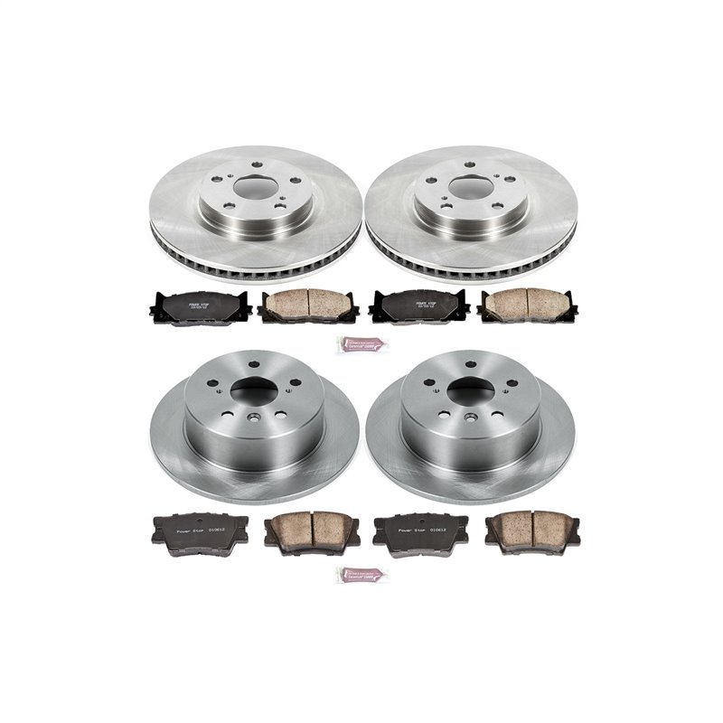 PowerStop | Disc Brake Pad & Rotor Kit - Avalon / Camry 2.5L / 3.5L 2012-2018 PowerStop Ensemble de freins