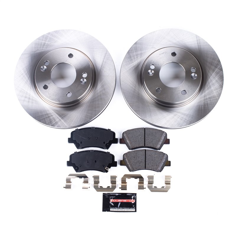 PowerStop | Disc Brake Pad & Rotor Kit - Hyundai / Kia 1.8L / 2.0L / 1.6L 2011-2017 PowerStop Ensemble de freins
