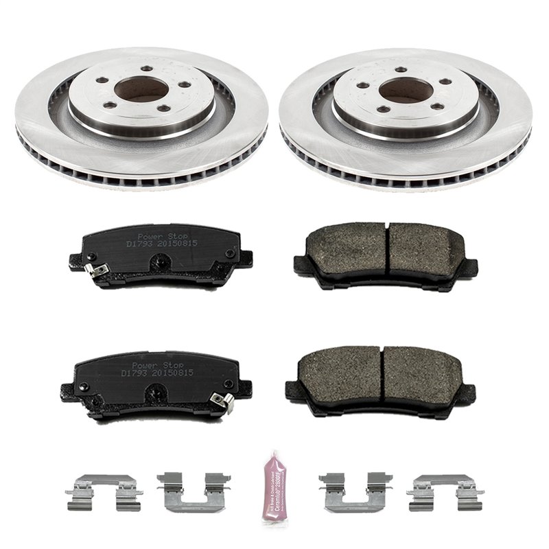 PowerStop | Disc Brake Pad & Rotor Kit - Rear - Mustang 2.3T / 5.0L / 5.2L 2015-2021 PowerStop Brake Kits