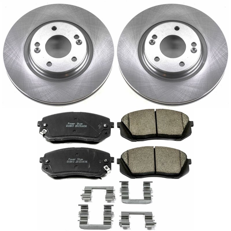 PowerStop | Disc Brake Pad & Rotor Kit - Sonata 1.6T / 2.4L / 2.0T 2015-2016 PowerStop Ensemble de freins