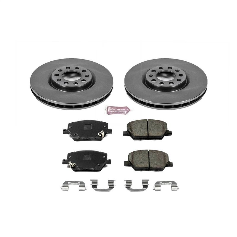 PowerStop | Disc Brake Pad & Rotor Kit - Front - 500X / Compass / Renegade 2015-2021 PowerStop Brake Kits