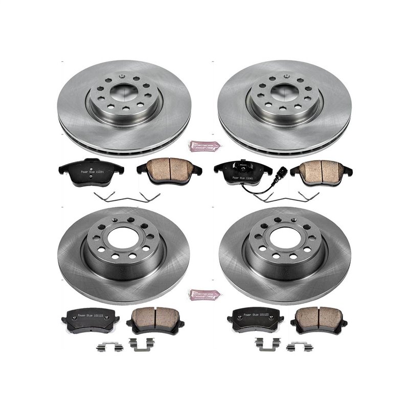 PowerStop | Disc Brake Pad & Rotor Kit - Q3 / Q3 Quattro / Tiguan 2.0L / 1.4T 2012-2017 PowerStop Ensemble de freins