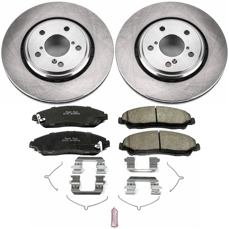 PowerStop | Disc Brake Pad & Rotor Kit - Front - MDX / Pilot / Ridgeline 3.5L 2016-2021 PowerStop Brake Kits