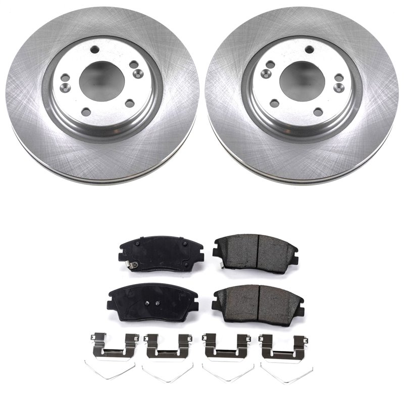 PowerStop | Disc Brake Pad & Rotor Kit - Elantra / Elantra GT / Tucson / Sportage 1.6T / 2.0L / 2.4L 2016-2019 PowerStop Ense...
