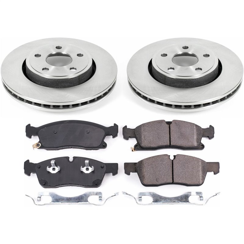PowerStop | Disc Brake Pad & Rotor Kit - Front - Grand Cherokee 3.0L / 3.6L / 5.7L 2017-2020 PowerStop Brake Kits