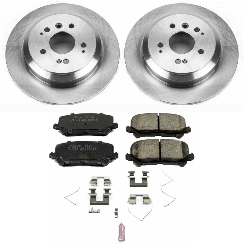 PowerStop | Disc Brake Pad & Rotor Kit - Rear - Passport / Pilot / Ridgeline 3.5L 2016-2021 PowerStop Brake Kits