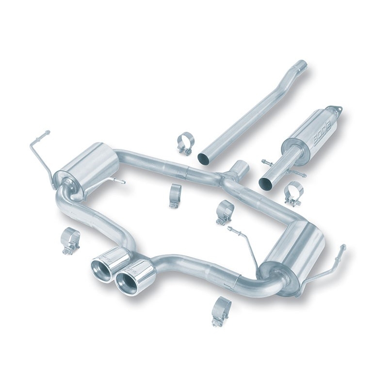 Borla | Cat-Back Exhaust S-Type - Mini Cooper S supercharged 1.6L - 2004-2008 BORLA Cat-Back Exhausts