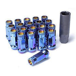 Muteki | Lug Nuts - SR48 - Open End BURNED BLUE - 12x1.50 Muteki Lug Nuts & Locks