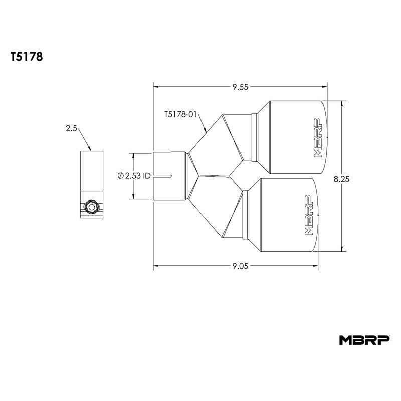 MBRP | Pro Series Exhaust Tip MBRP Embout Échappement