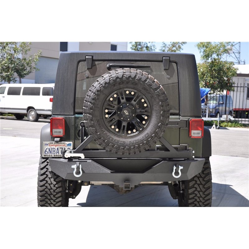 DV8 Offroad | Rear Bumper w/Tire Carrier - Wrangler (JK) 3.6L / 3.8L 2007-2018 DV8 Offroad Off-Road Bumpers