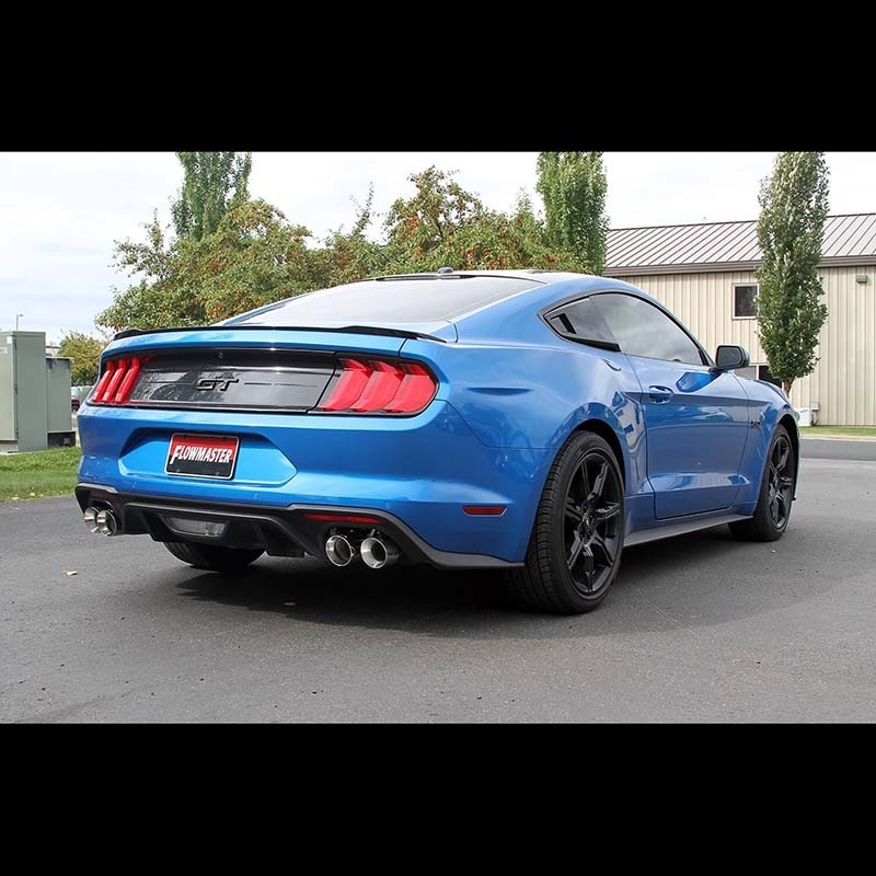 Flowmaster | American Thunder Axle-Back Exhaust System - Mustang GT / Bullitt w/ exhaust valves Flowmaster Axle-Back Exhausts