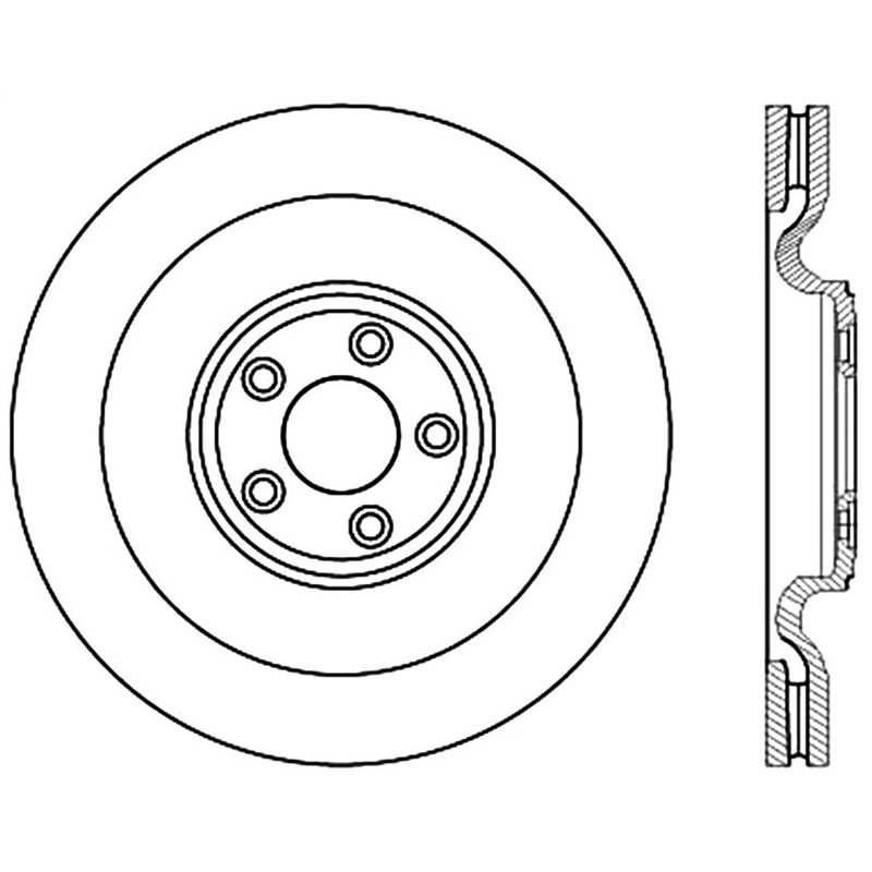 StopTech | Sport Rotor - Slotted - Avant Gauche - Vendu à l'unité StopTech Disques de freins