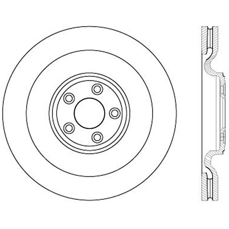 StopTech | Sport Rotor - Slotted - Arrière Droit - Vendu à l'unité StopTech Disques de freins