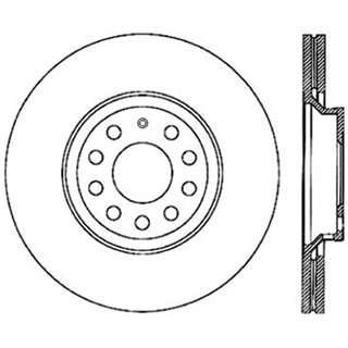 StopTech | Cryo Sport Rotor - Slotted - Arrière Gauche - Vendu à l'unité StopTech Disques de freins