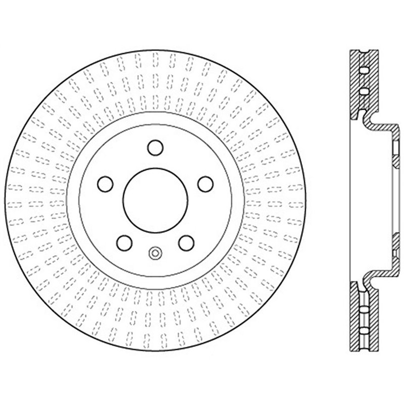 StopTech | Sport Rotor - Slotted - Avant Gauche - Vendu à l'unité StopTech Disques de freins