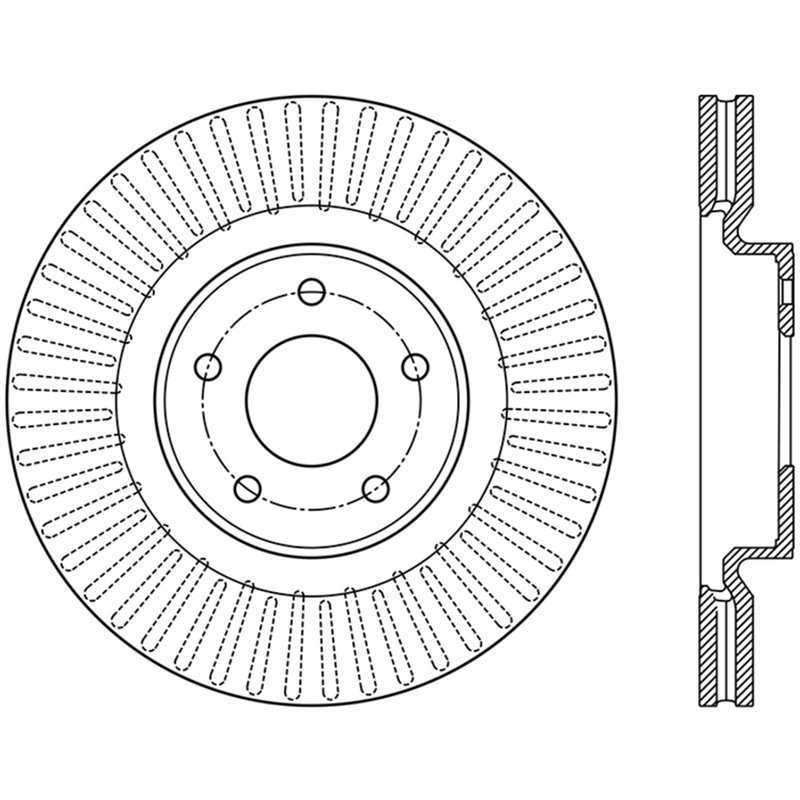 StopTech | Sport Rotor - Slotted - Avant Droit - Vendu à l'unité StopTech Disques de freins