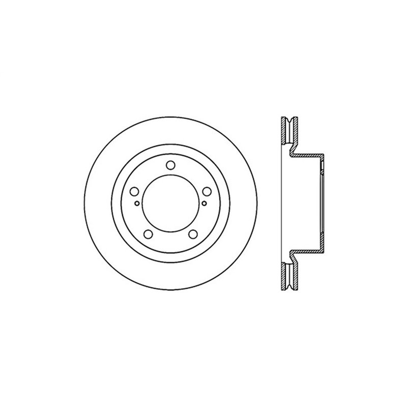 StopTech | Sport Rotor - Slotted - Avant Gauche - Vendu à l'unité StopTech Disques de freins