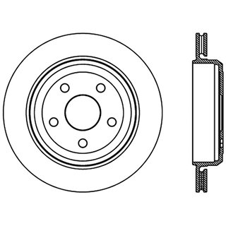 StopTech | Sport Rotor - Slotted - Arrière Gauche - Vendu à l'unité StopTech Disques de freins