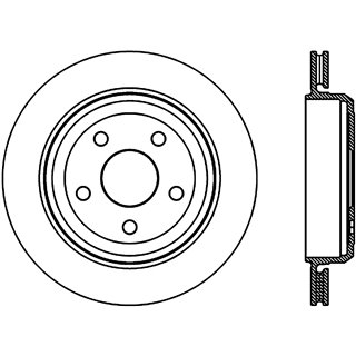 StopTech | Sport Rotor - Slotted - Arrière Droit - Vendu à l'unité StopTech Disques de freins