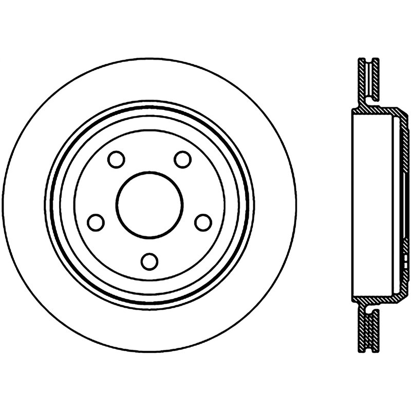 StopTech | Sport Rotor - Slotted - Arrière Droit - Vendu à l'unité StopTech Disques de freins