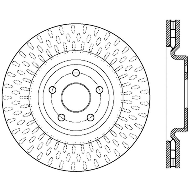 StopTech | Sport Rotor - Slotted - Avant Gauche - Vendu à l'unité StopTech Disques de freins