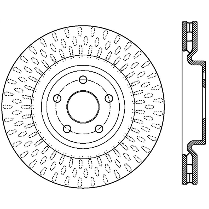 StopTech | Sport Rotor - Slotted - Avant Droit - Vendu à l'unité StopTech Disques de freins