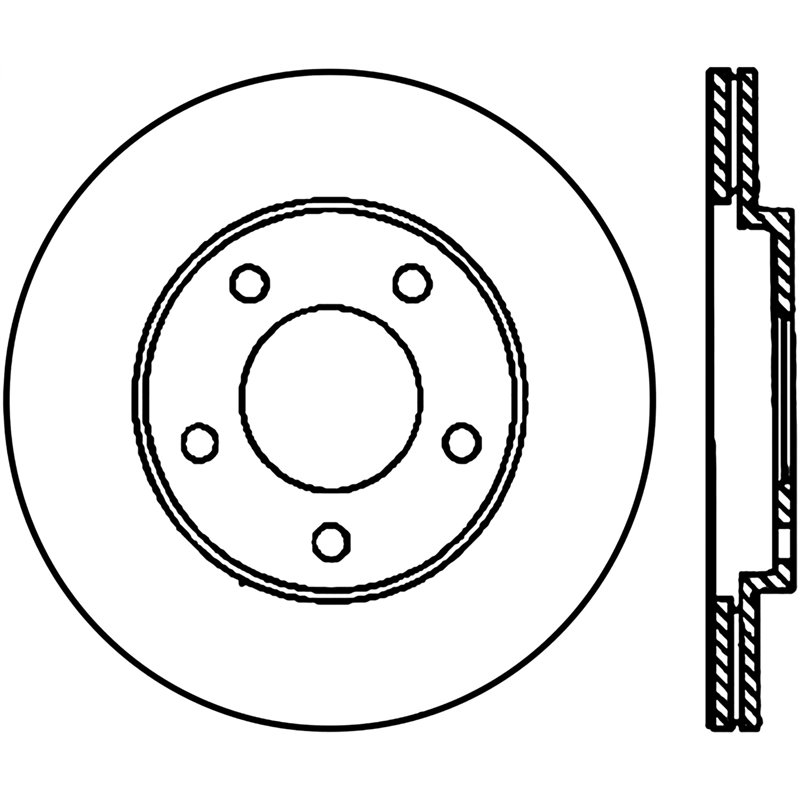 StopTech | Cryo Sport Rotor - Slotted - Arrière Droit - Vendu à l'unité StopTech Disques de freins