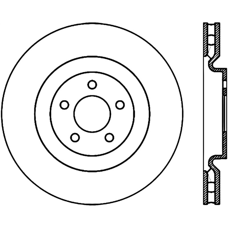 StopTech | Cryo Sport Rotor - Slotted - Avant Droit - Vendu à l'unité StopTech Disques de freins